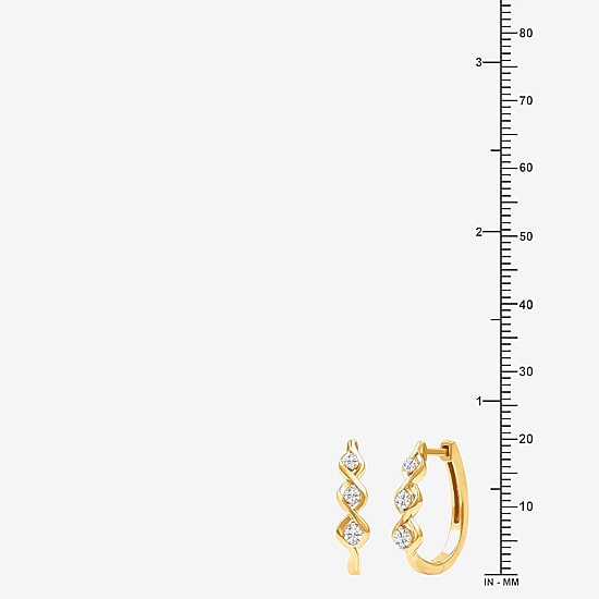 Yes, Please! Womens Lab Created White Sapphire 14K Gold Over Brass 2-pc. Jewelry Set