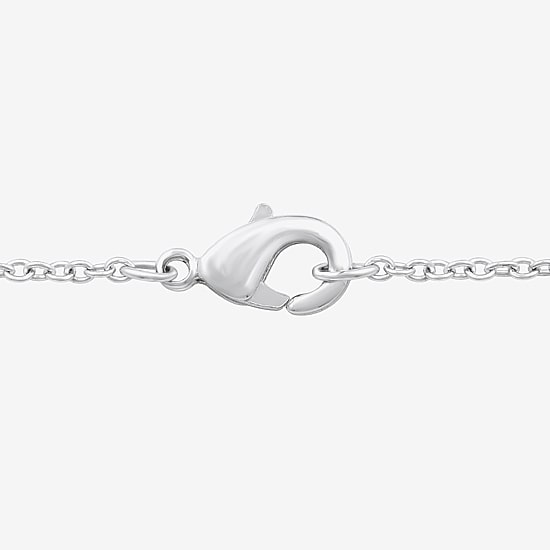 Timeless Religious Jewelry Yes, Please! (F / Si1-Si2) Womens 1/10 CT. T.W. Lab Grown White Diamond Pure Silver Over Brass Cross 18 Inch Pendant Necklace