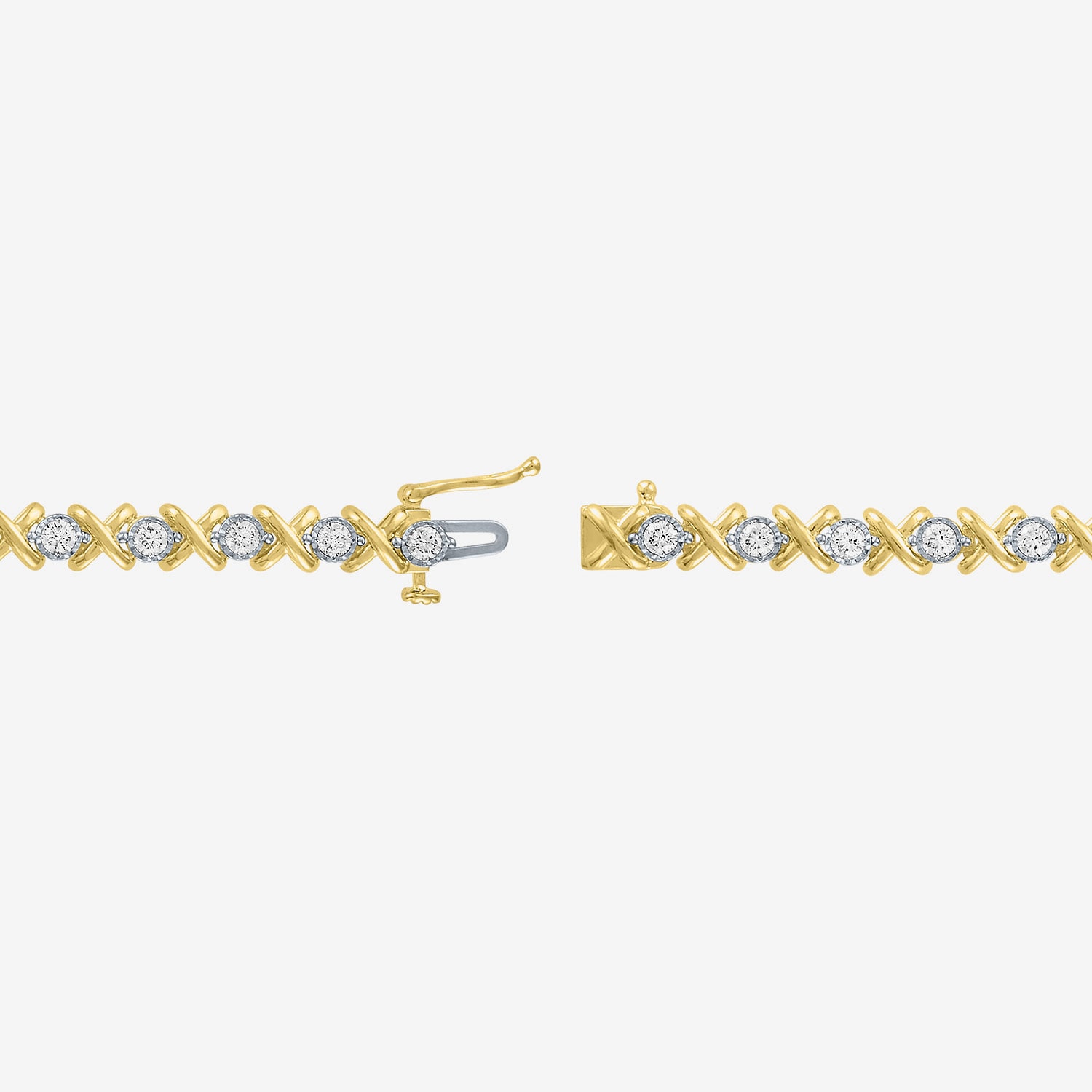 G-H / Si1-Si2) Womens 2 CT. T.W. Lab Grown White Diamond Sterling Silver Inch Tennis Bracelet