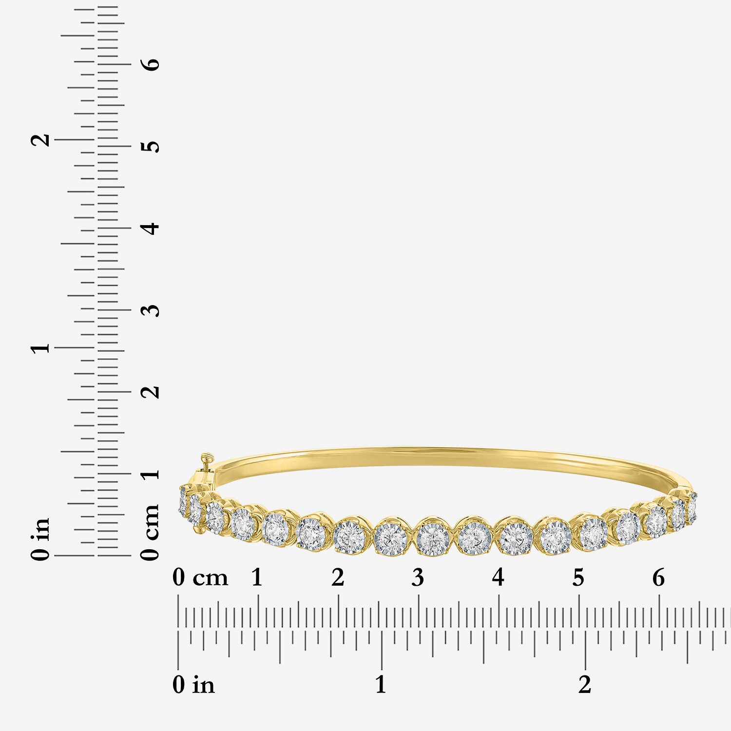 (G-H / Si1-Si2) Womens 2 CT. T.W. Lab Created White Diamond Sterling Silver 7 Inch Tennis Bracelet