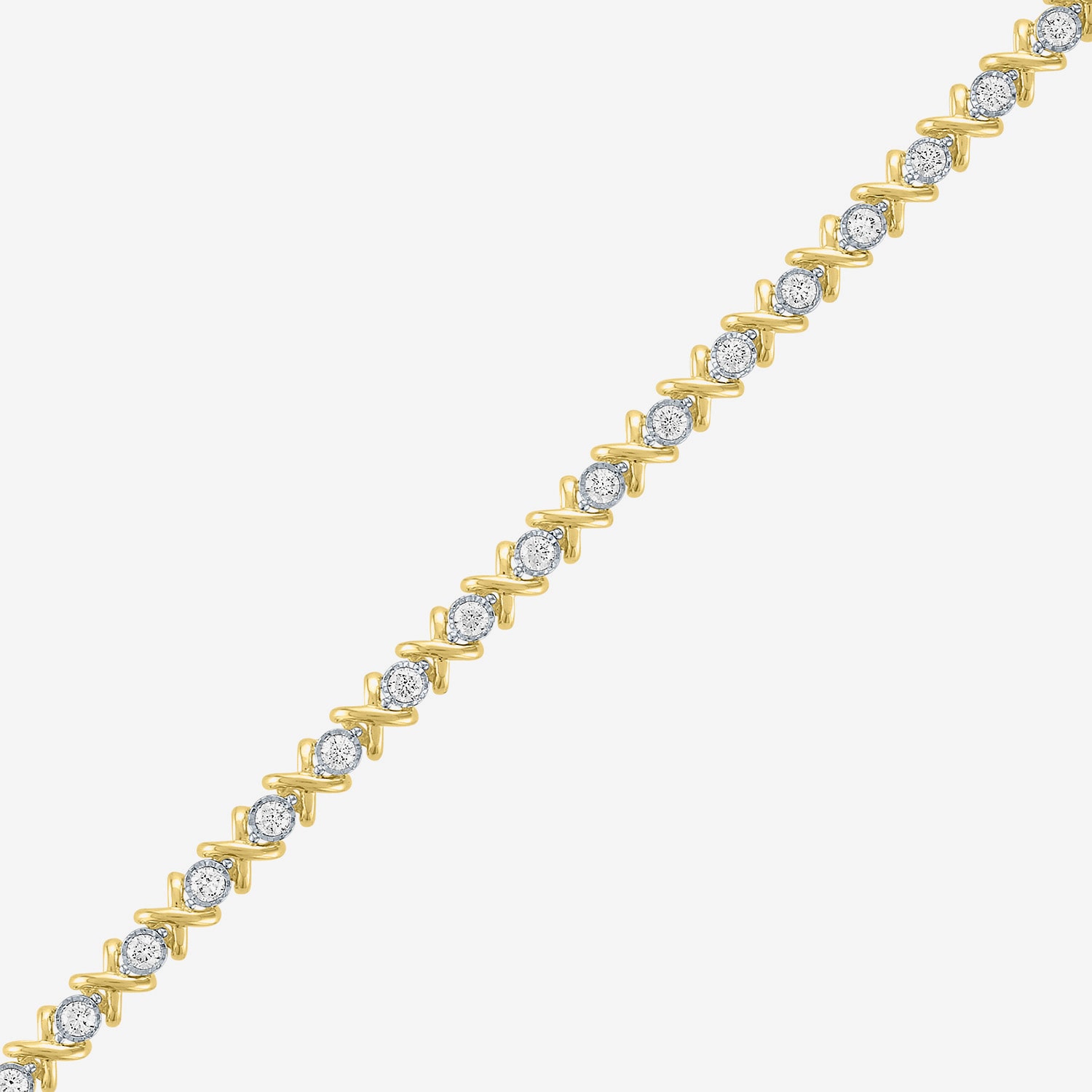 G-H / Si1-Si2) Womens 2 CT. T.W. Lab Grown White Diamond Sterling Silver Inch Tennis Bracelet