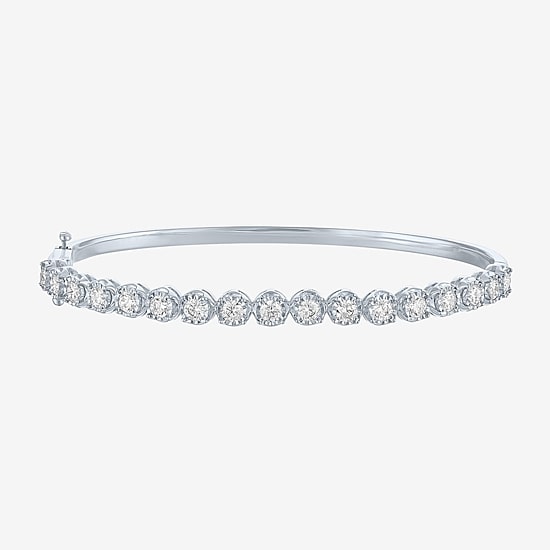 (G-H / Si1-Si2) Womens 2 CT. T.W. Lab Created White Diamond Sterling Silver 7 Inch Tennis Bracelet