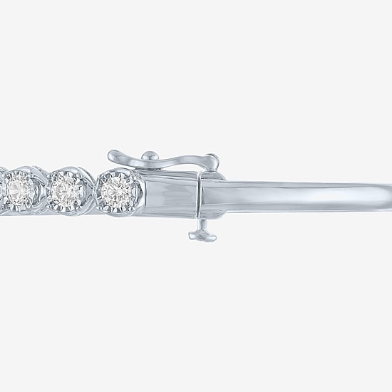 (G-H / Si1-Si2) Womens 2 CT. T.W. Lab Created White Diamond Sterling Silver 7 Inch Tennis Bracelet