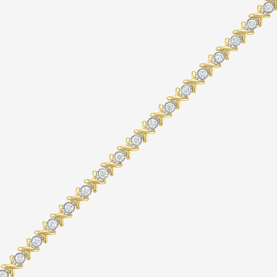 (G-H / Si1-Si2) Womens 2 CT. T.W. Lab Grown White Diamond Sterling Silver 6 Inch Tennis Bracelet