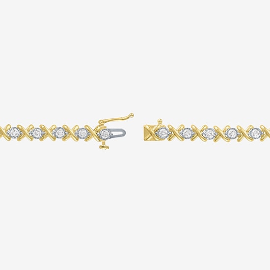 (G-H / Si1-Si2) Womens 2 CT. T.W. Lab Grown White Diamond Sterling Silver 6 Inch Tennis Bracelet