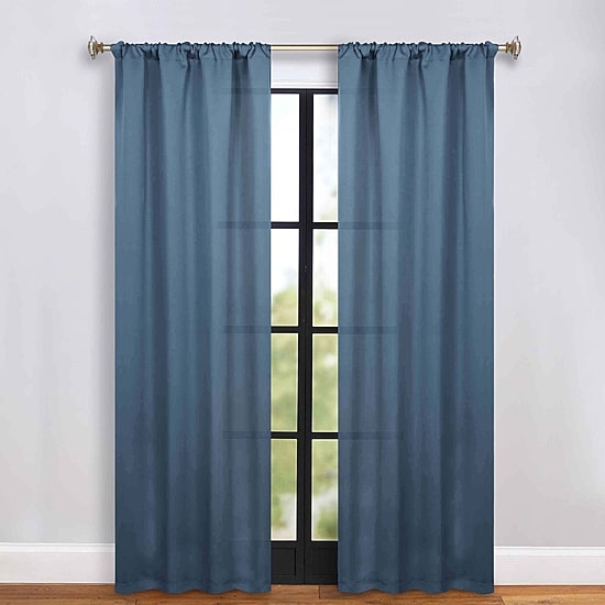 SUPERIOR® Solid Rod Pocket Energy Saving Room Darkening Set of 2 Curtain Panel