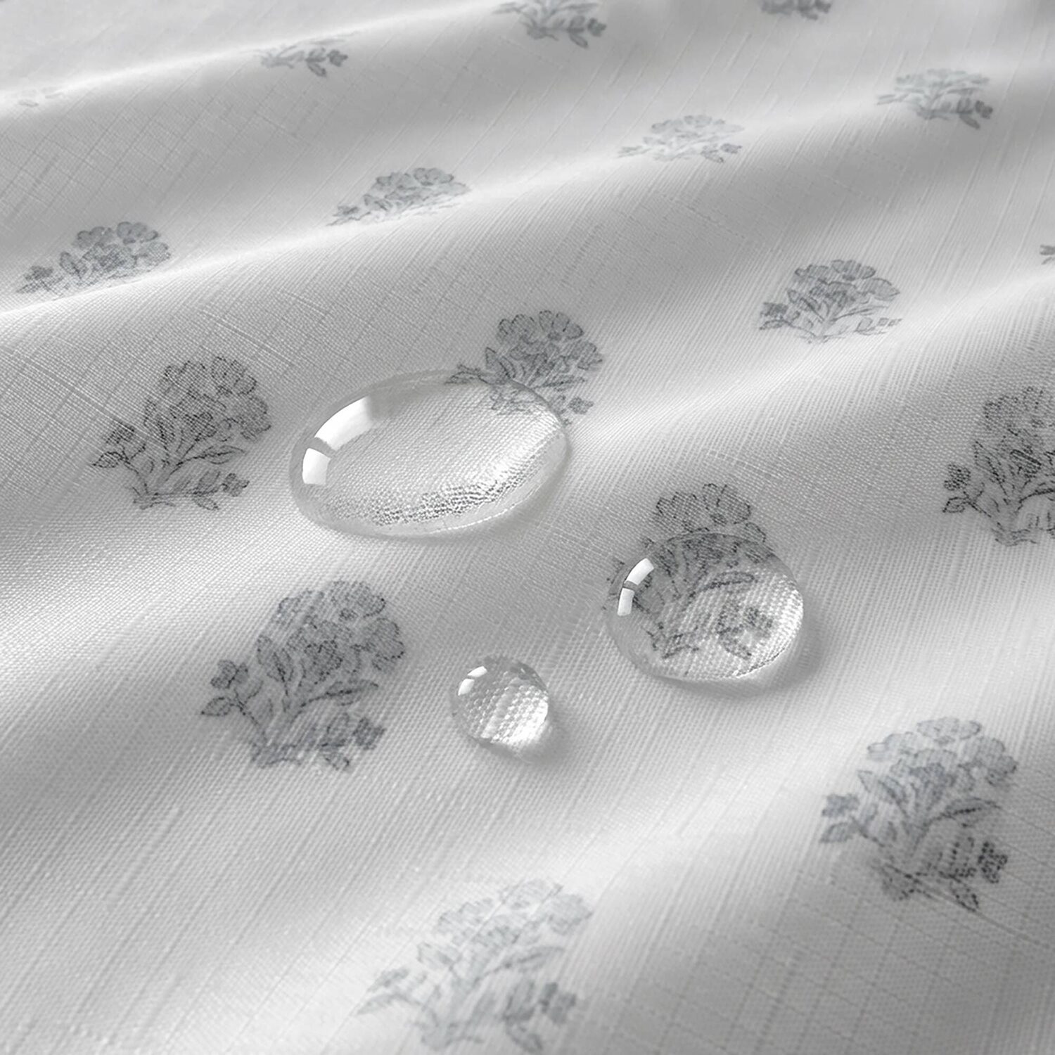 Intelligent Design Savanna Floral Ruffle Shower Curtain with 12 Roller Ball Hooks