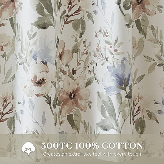 Harbor House Herbal Cotton Shower Curtain