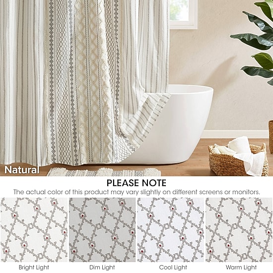 INK+IVY Imani Cotton Shower Curtain