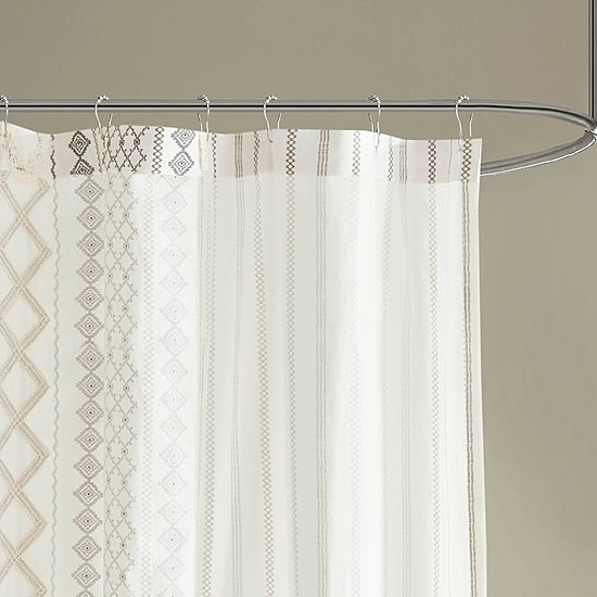 INK+IVY Imani Cotton Shower Curtain