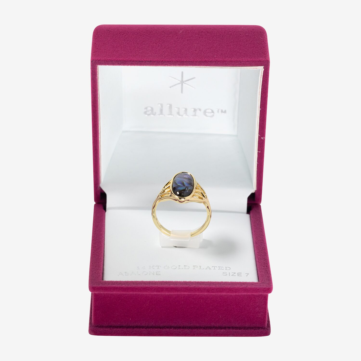 Sparkle Allure Womens Multi Color Cubic Zirconia 14K Gold Over Brass Oblong Cocktail Ring