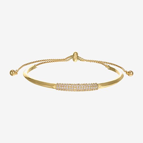 Sparkle Allure Womens Cubic Zirconia 14K Gold Over Brass Round 2-pc. Jewelry Set, One Size, Yellow