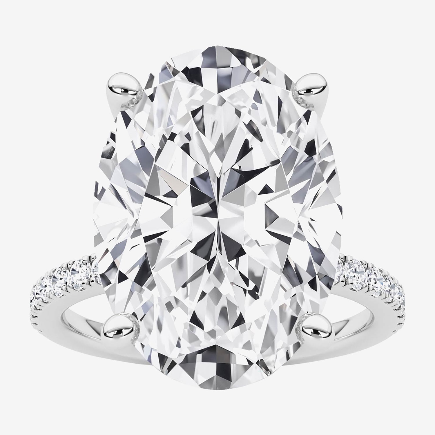 F / Vs2) Womens CT. T.W. Lab Grown White Diamond 14K Gold Marquise Side Stone Engagement Ring