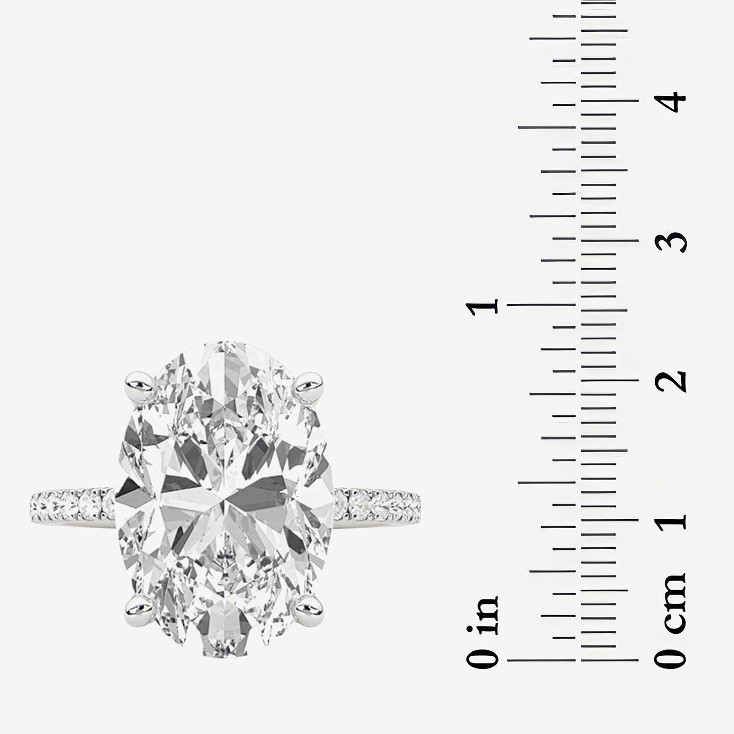 F / Vs2) Womens CT. T.W. Lab Grown White Diamond 14K Gold Marquise Side Stone Engagement Ring