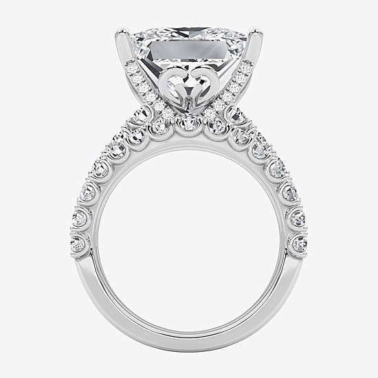 Grown Gorgeous (F / Vs2) Womens 12 3/8 Ct. T.W. Lab Grown White Diamond 14K Gold Side Stone Bridal Set