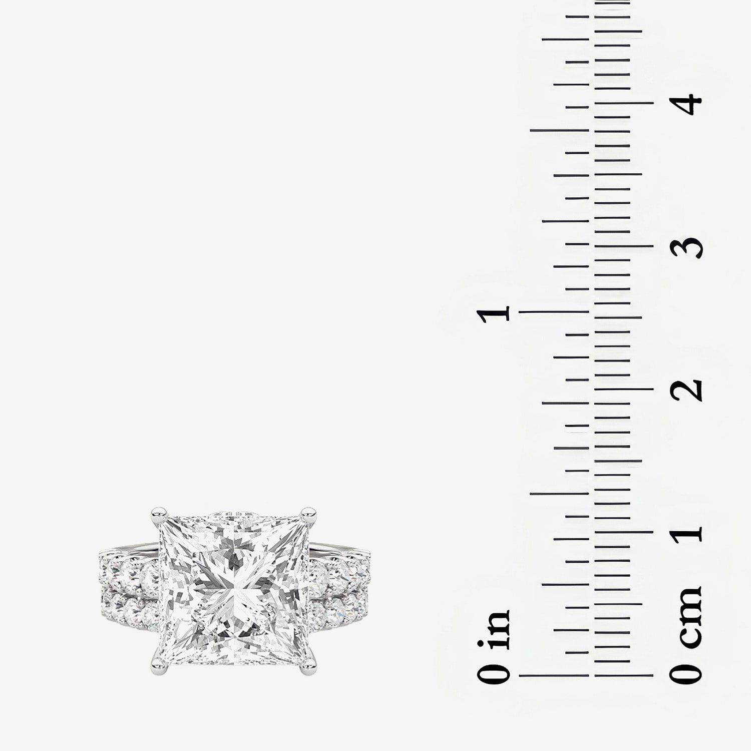 F / Vs2) Womens 3/8 Ct. T.W. Lab Grown White Diamond 14K Gold Side Stone Bridal Set