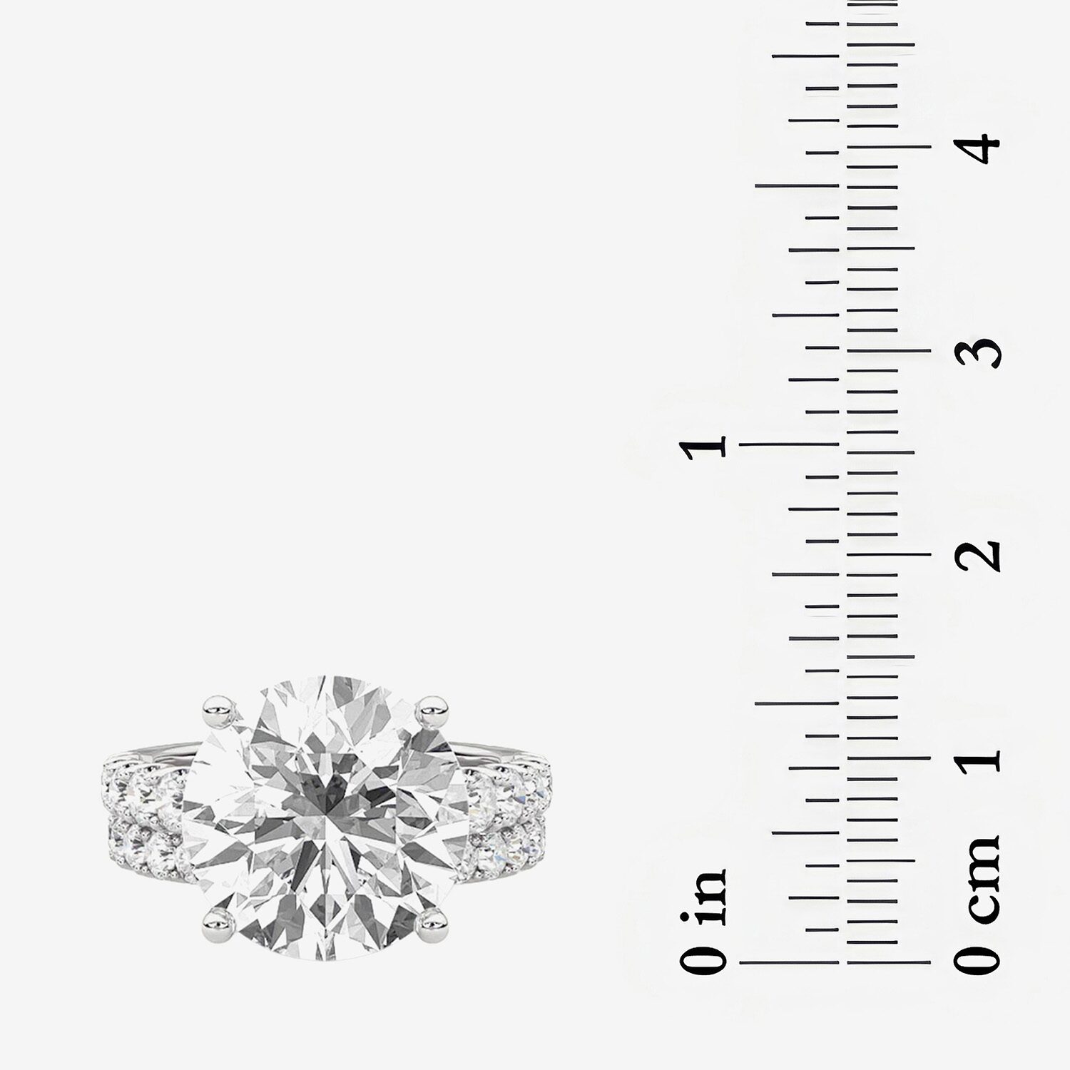 F / Vs2) Womens 3/8 Ct. T.W. Lab Grown White Diamond 14K Gold Round Side Stone Bridal Set