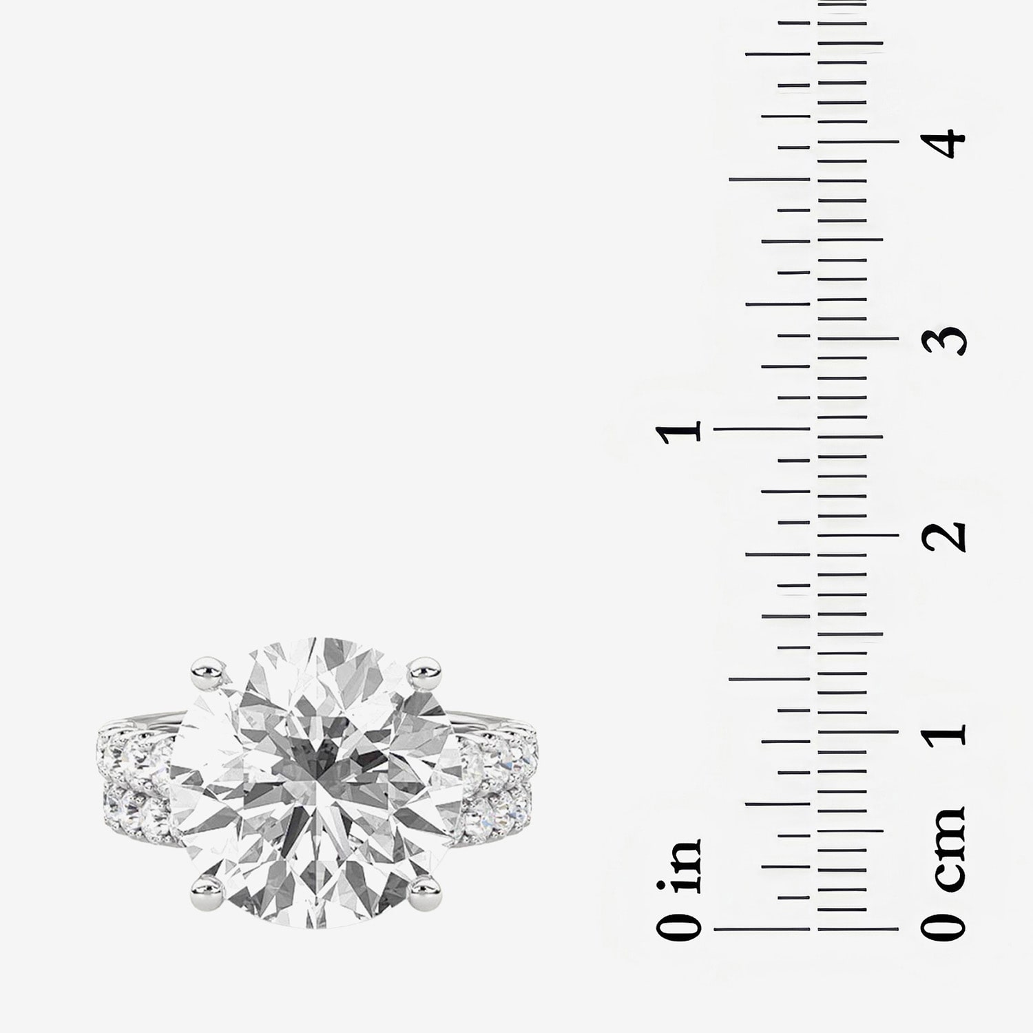 (F / Vs2) Womens 12 3/8 Ct. T.W. Lab Grown White Diamond 14K Gold Round Side Stone Bridal Set