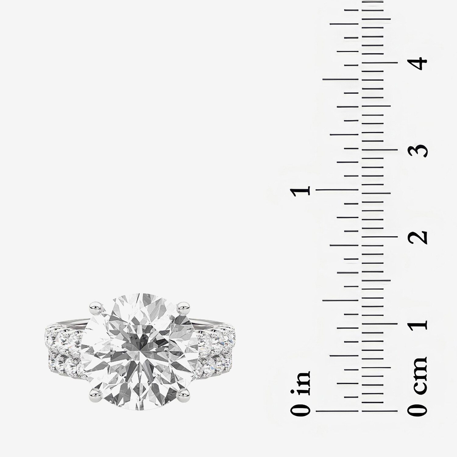 (F / Vs2) Womens 10 1/3 Ct. T.W. Lab Grown White Diamond 14K Gold Round Side Stone Bridal Set