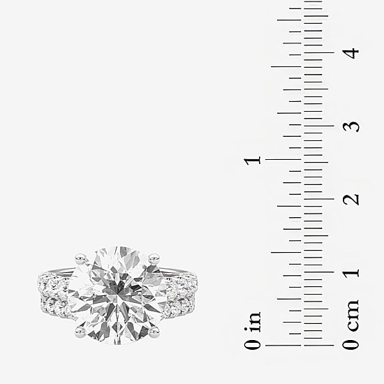 Grown Gorgeous (F / Vs2) Womens 10 1/3 Ct. T.W. Lab Grown White Diamond 14K Gold Round Side Stone Bridal Set