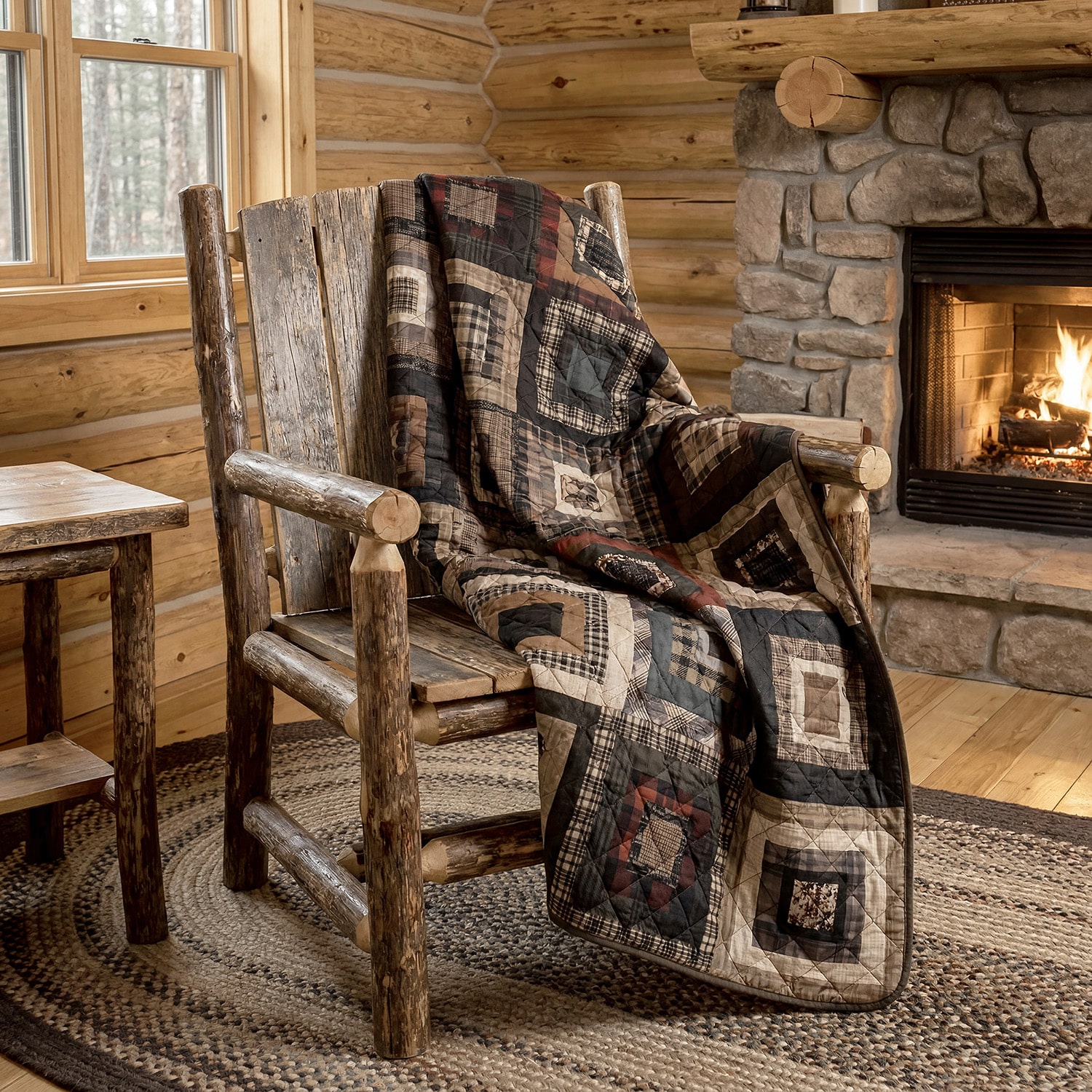 Donna Sharp Lodge Square Washable Throw
