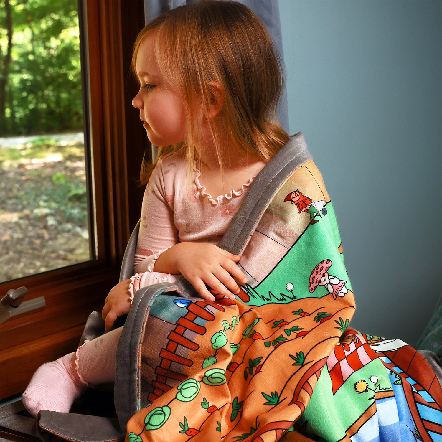 3 Stories Trading Company Springtime In The Woodlands Seek And Find Interactive Toddler 2-pc. Baby Blanket