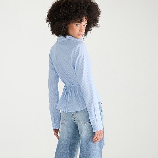 AEROPOSTALE Womens Juniors Long Sleeve Regular Fit Button-Down Shirt