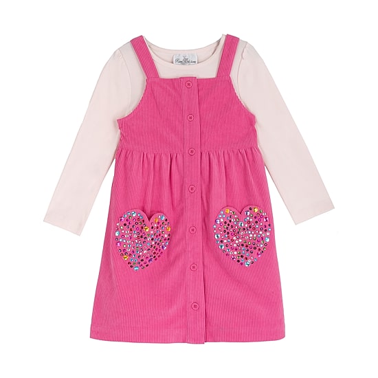 Rare Editions Toddler Girls Hearts 2-pc. Dress Set
