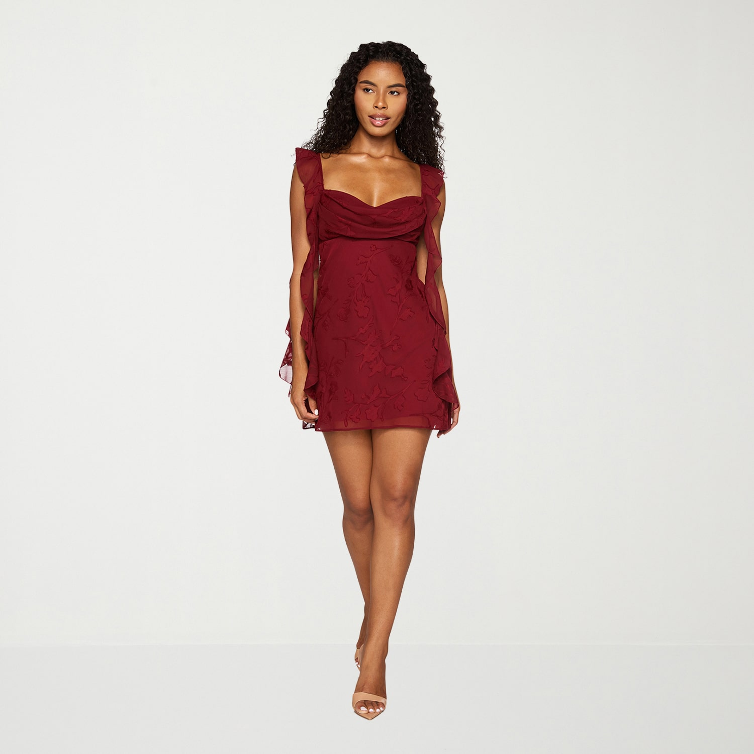 B. Smart Womens Cowl Neck Sleeveless Bodycon Dress