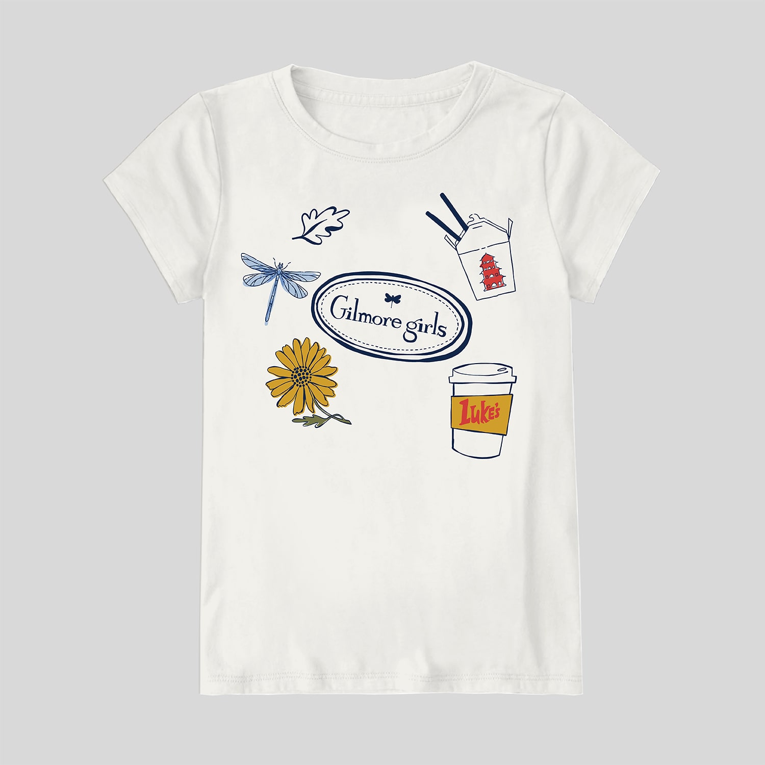 Little & Big Kid Girls Crew Neck Short Sleeve Regular Fit Graphic T-Shirt