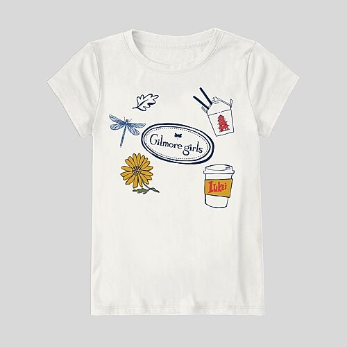 Mad Engine Little & Big Kid Girls Crew Neck Short Sleeve Regular Fit Graphic T-shirt In Beige