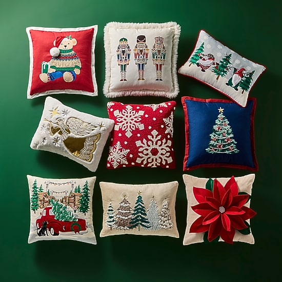 North Pole Trading Co. Angel Holiday Oblong Throw Pillow