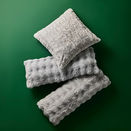 North Pole Trading Co. Bubble Faux Fur Oblong Throw Pillow