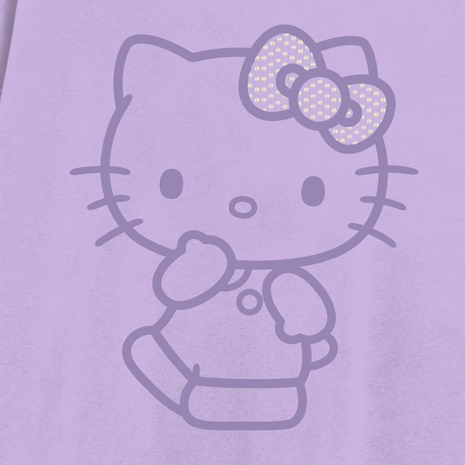 Little & Big Kid Girls Crew Neck Fleece Long Sleeve Hello Kitty Sweatshirt