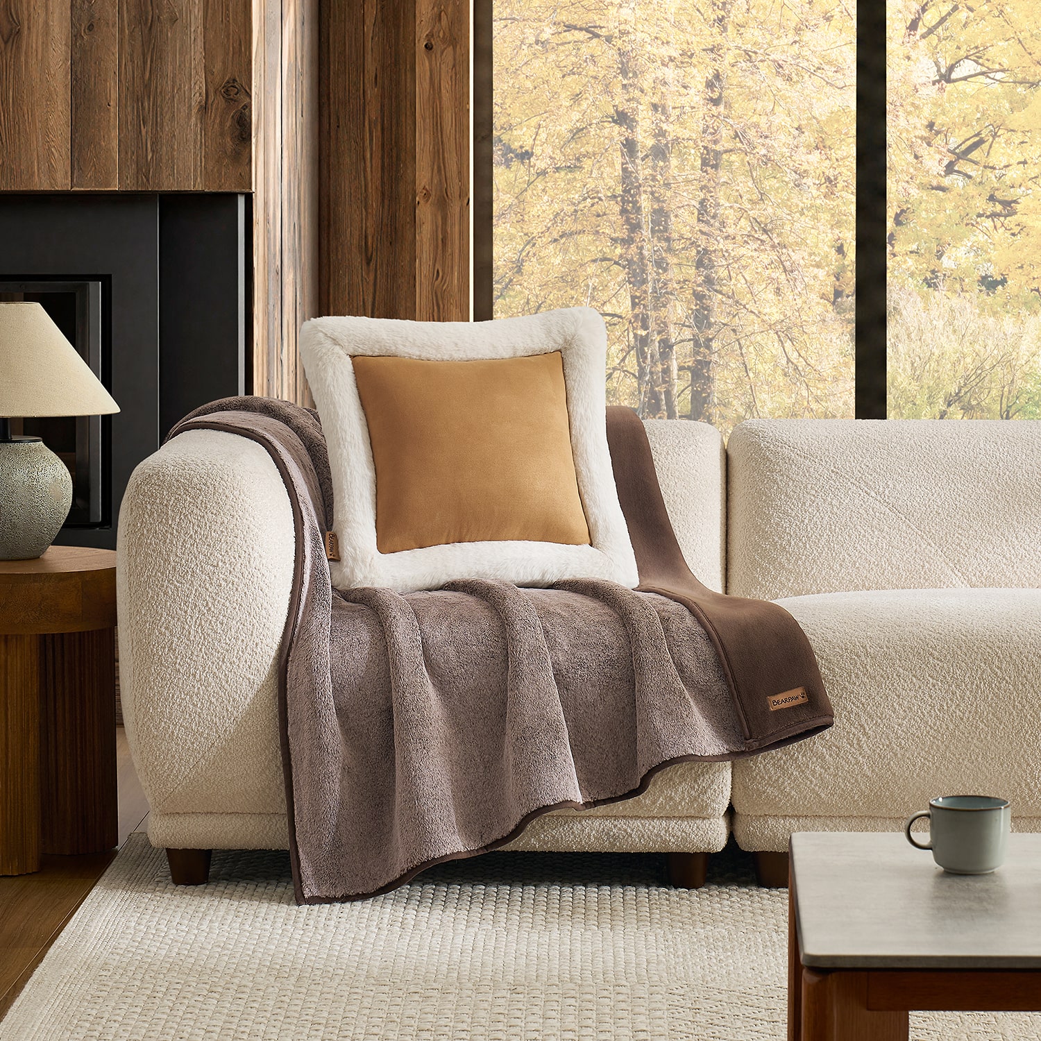 Bearpaw Mabel 20x20 Square Throw Pillow