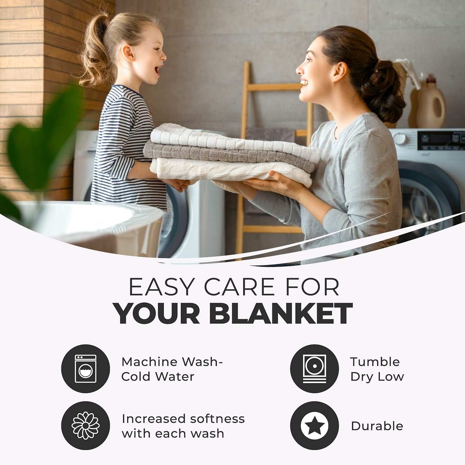 SUPERIOR® Basket Weaveall Season Breathable 100% Cotton Midweight Blanket