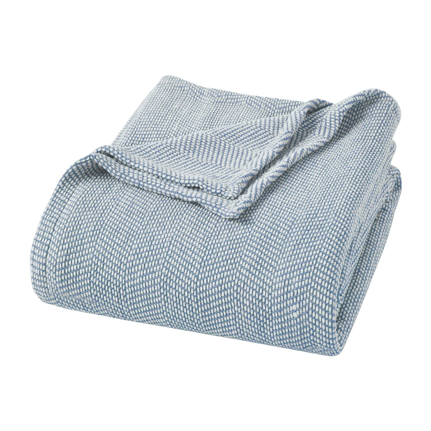 SUPERIOR® Chrisney Chevron Woven All Season 100% Cotton Layering Midweight Blanket