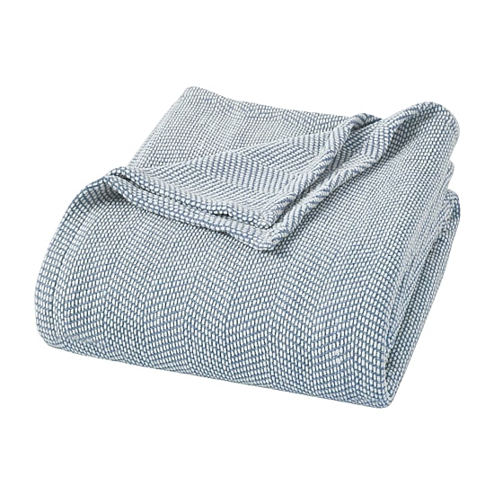 SUPERIOR® Chrisney Chevron Woven All Season 100% Cotton Layering Midweight Blanket