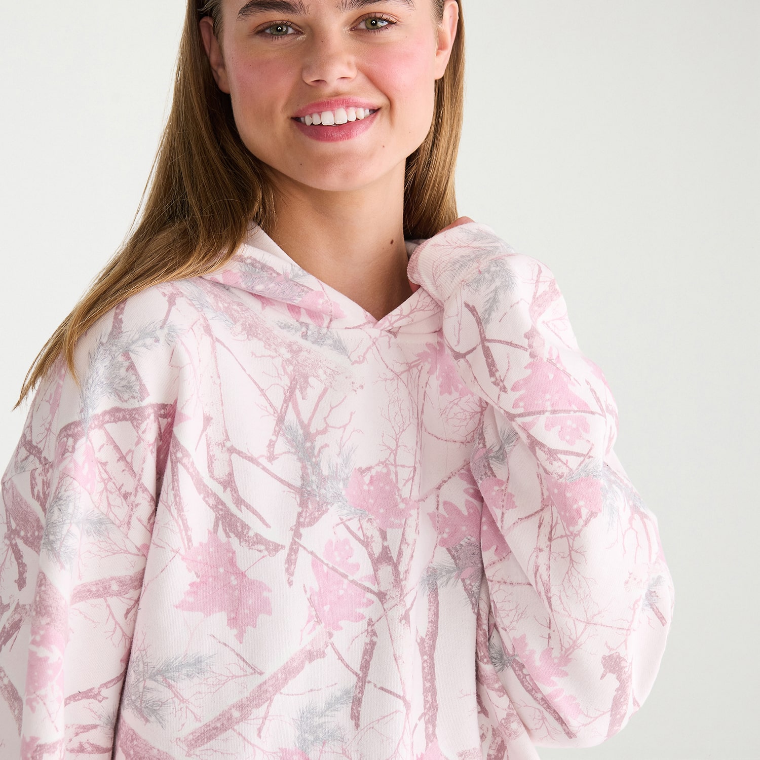 AEROPOSTALE Womens Juniors Long Sleeve Fleece Hoodie