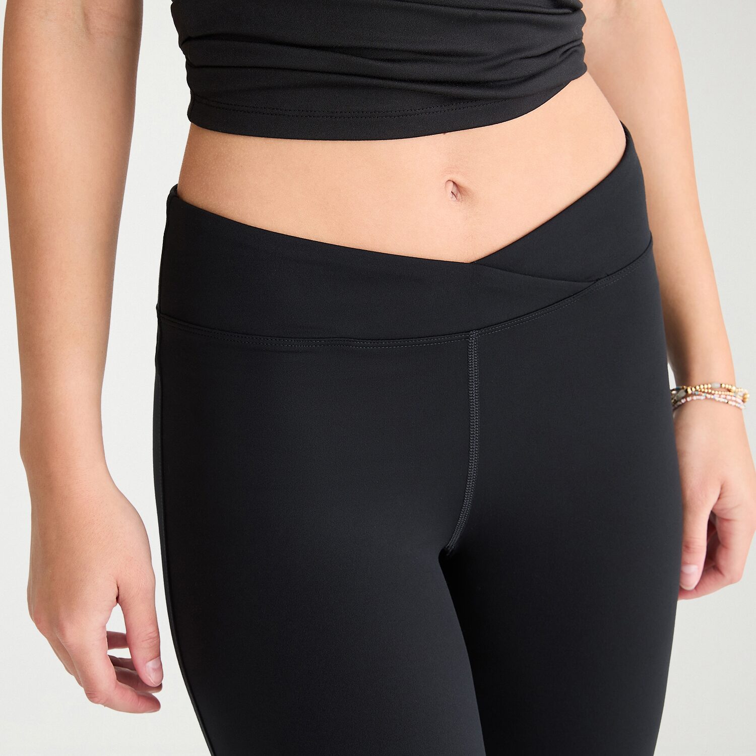 AEROPOSTALE Womens Mid Rise Bootcut Juniors Full Length Leggings