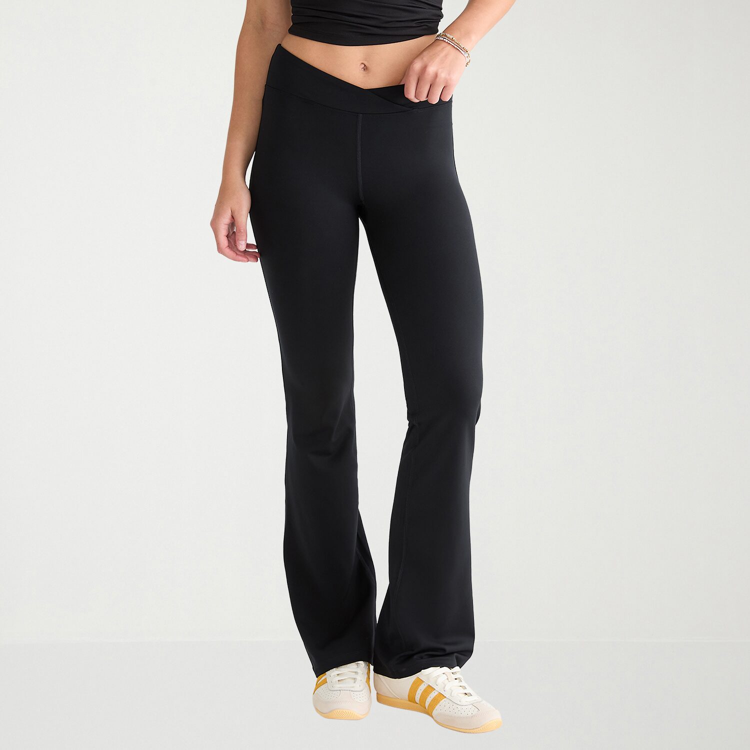 AEROPOSTALE Womens Mid Rise Bootcut Juniors Full Length Leggings