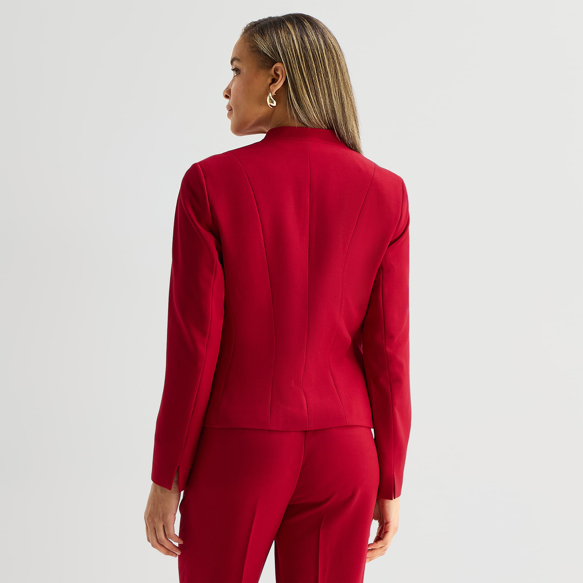 Black Label by Evan-Picone Womens Classic Fit Suit Jacket