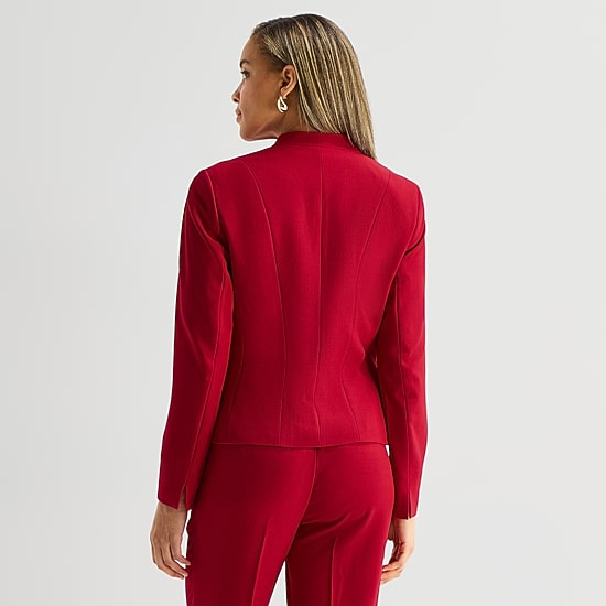 Black Label by Evan-Picone Womens Classic Fit Suit Jacket