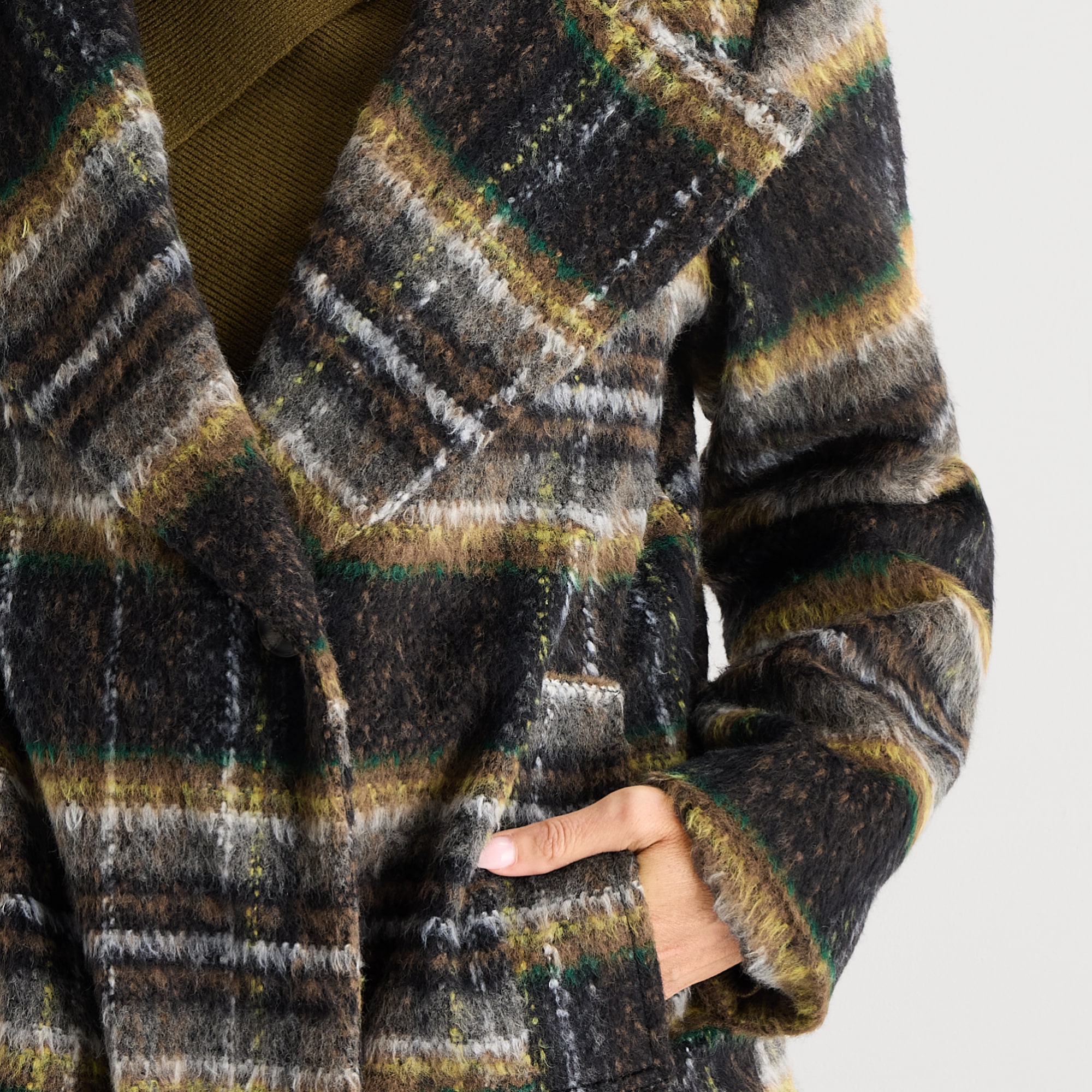Liz Claiborne Womens Midweight Cocoon Coat