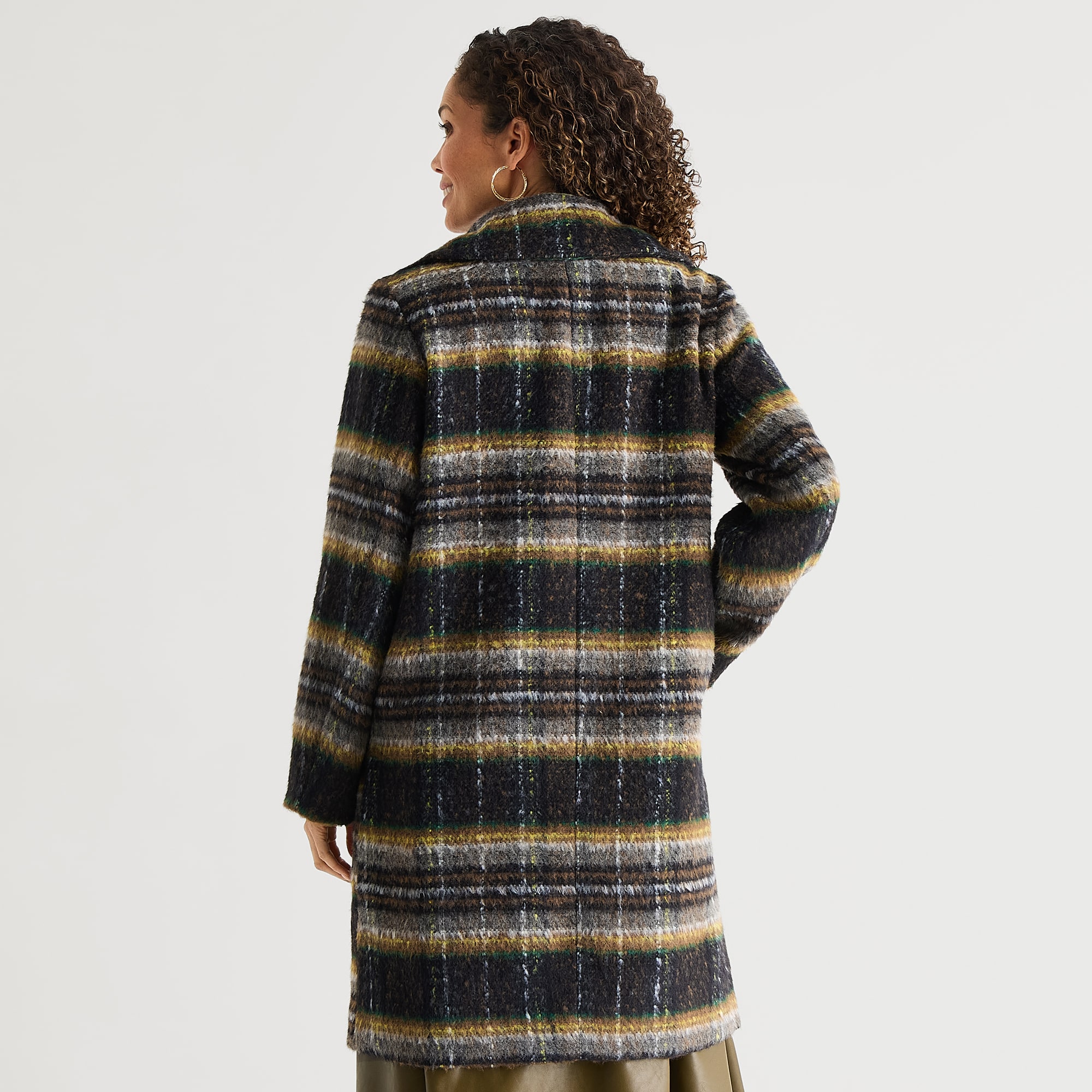Liz Claiborne Womens Midweight Cocoon Coat
