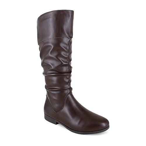 Unionbay Womens Zeina Flat Heel Riding Boots In Brown