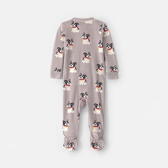 Carter's Dreamplush Baby Boys Footed Crew Neck Long Sleeve One Piece Pajama