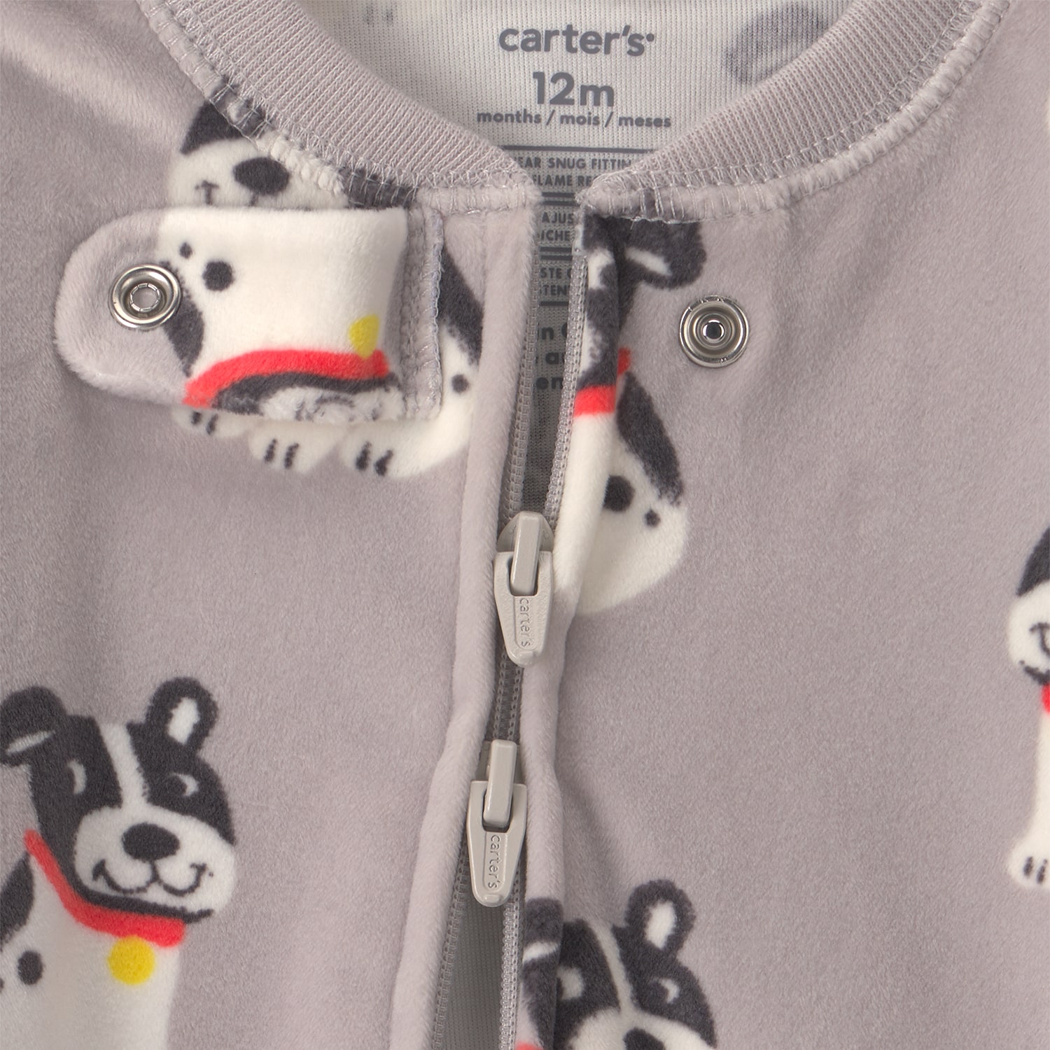 Carter's Baby Boys Footed Crew Neck Long Sleeve One Piece Pajama
