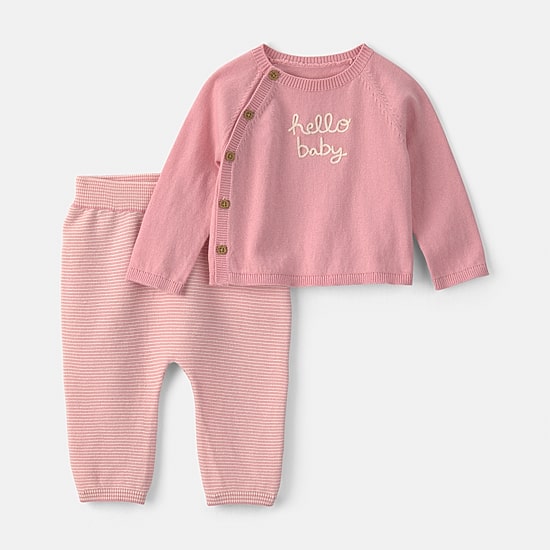 Carter's Baby Girls Knit 2-pc. Pant Set