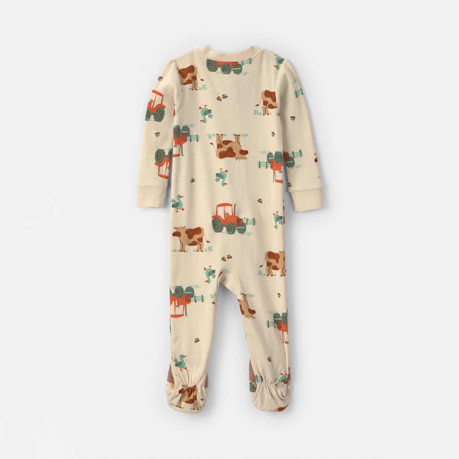 Carter's Baby Boys Footed Crew Neck Long Sleeve One Piece Pajama